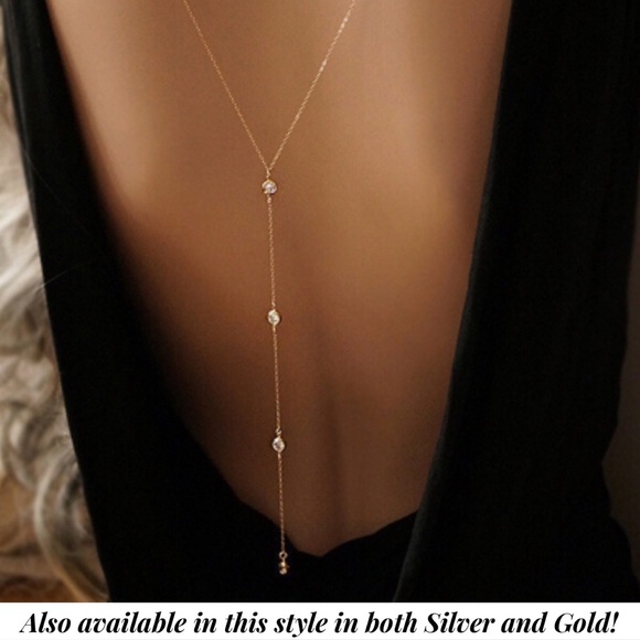 Crystal Backdrop Back Body Necklace - Picture 14 of 15